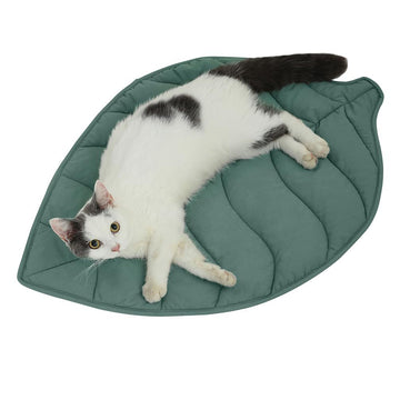 Leaf-Shaped Cat Mat