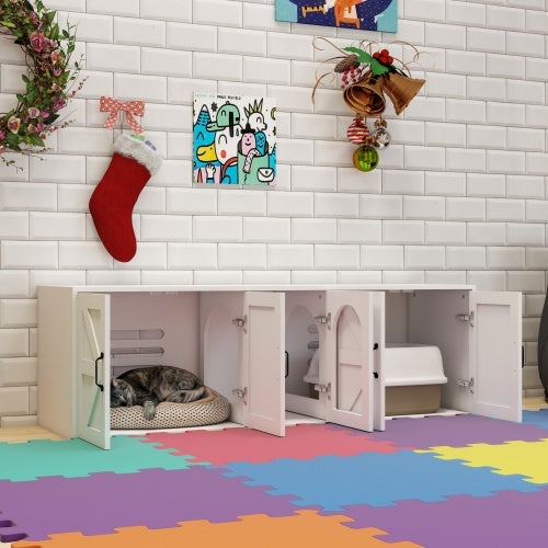 Wooden Modern Cat Litter Box