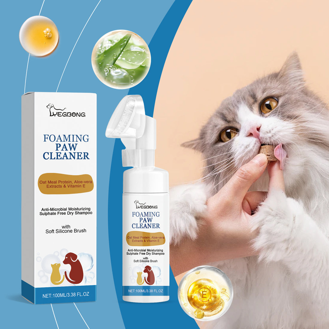 Cat Foaming Paw Cleaner