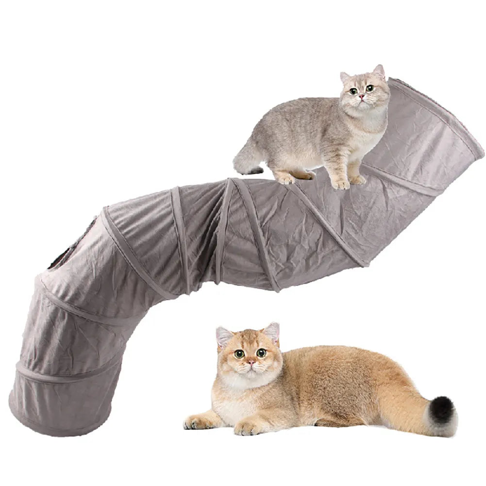 Foldable Cat S-Tunnel Toy